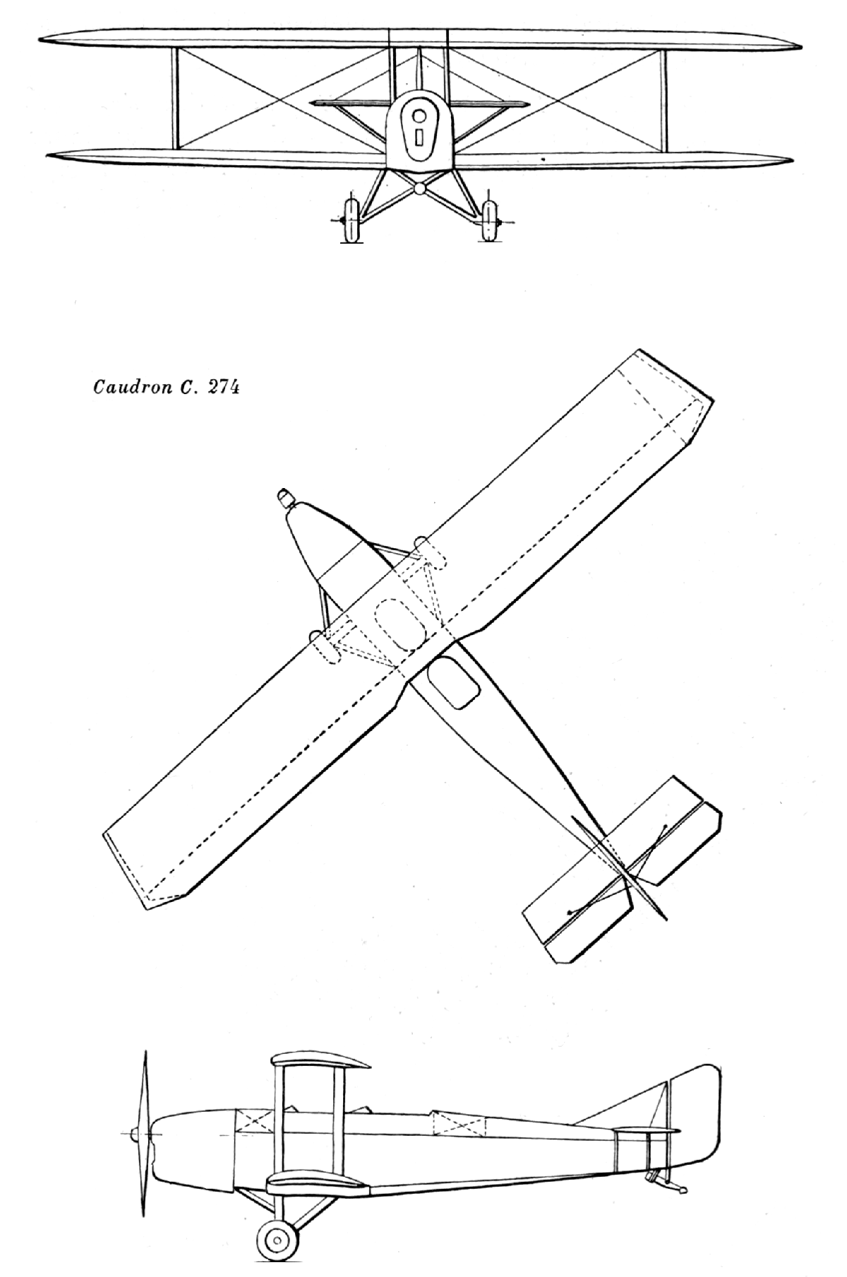 Caudron C.270 Luciole light biplane