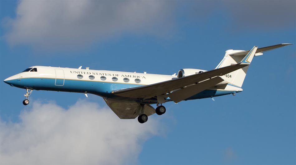 C-37 Gulfstream V transport aircraft