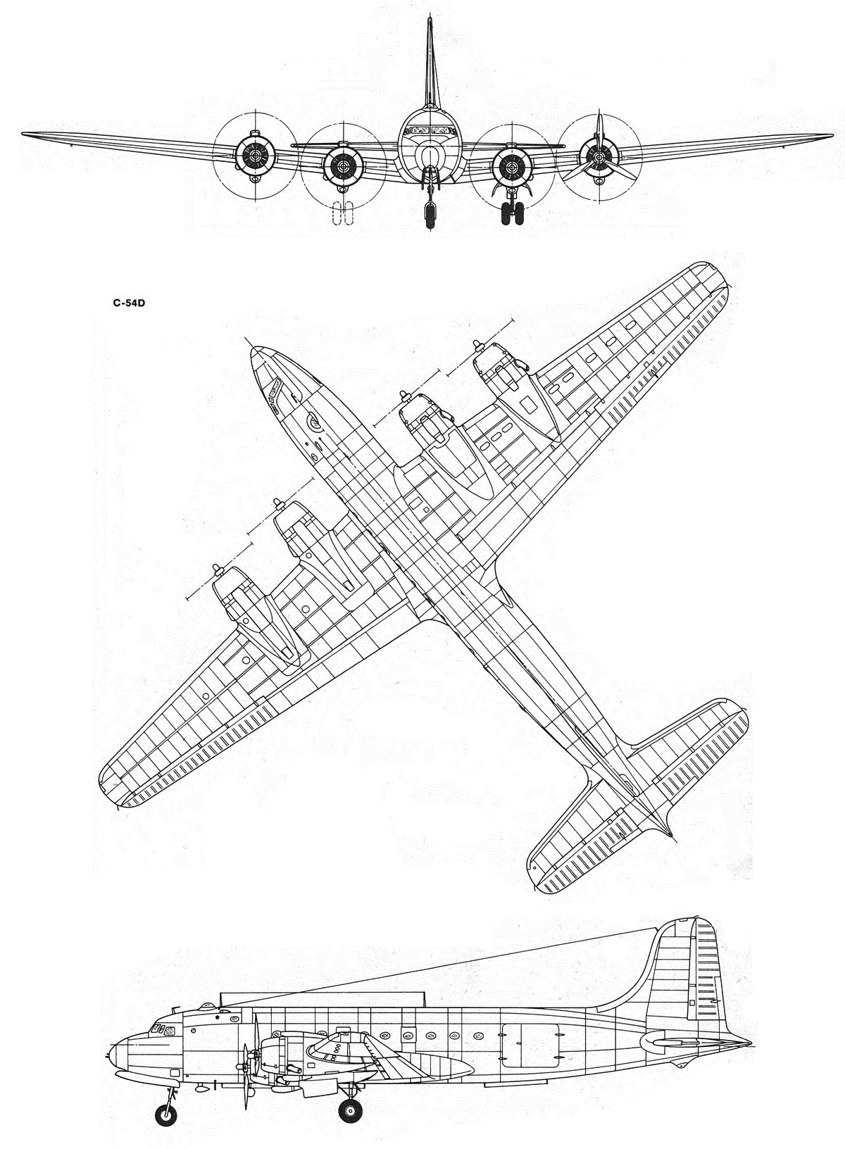 C-54 Skymaster aircraft