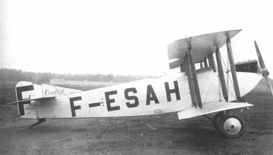 Caudron C.59 biplane trainer aircraft