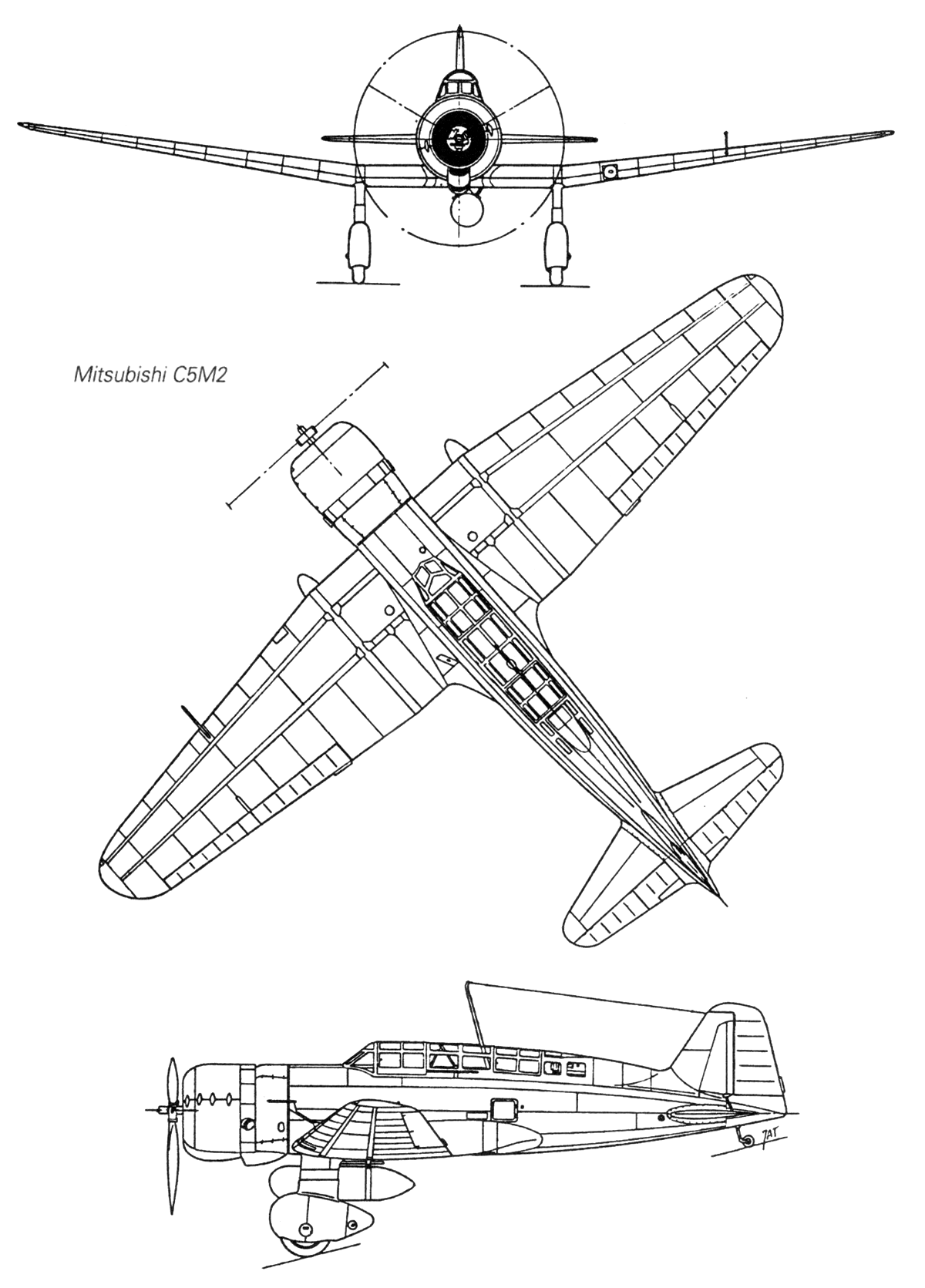 C5M Japanese reconnaissance aircraft