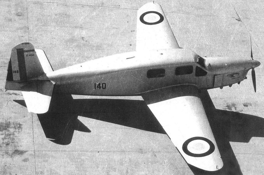 Caudron C.630 Simoun avión de turismo
