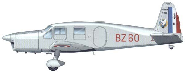 Caudron C.630 Simoun avión de turismo
