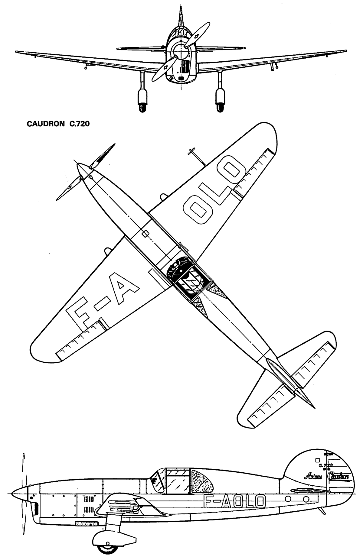 Caudron C.720 avión de entrenamiento