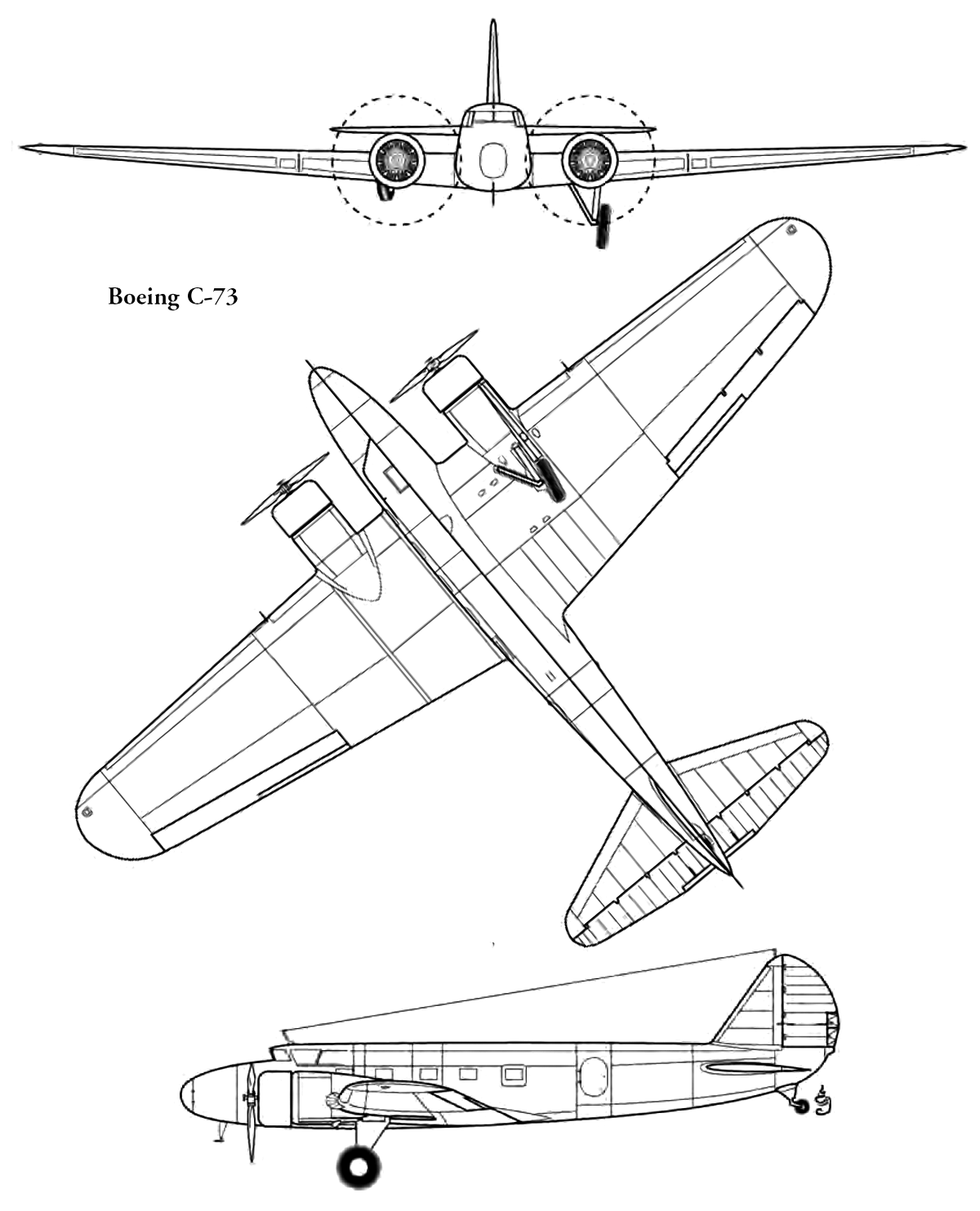 C-73 Boeing transport aircraft