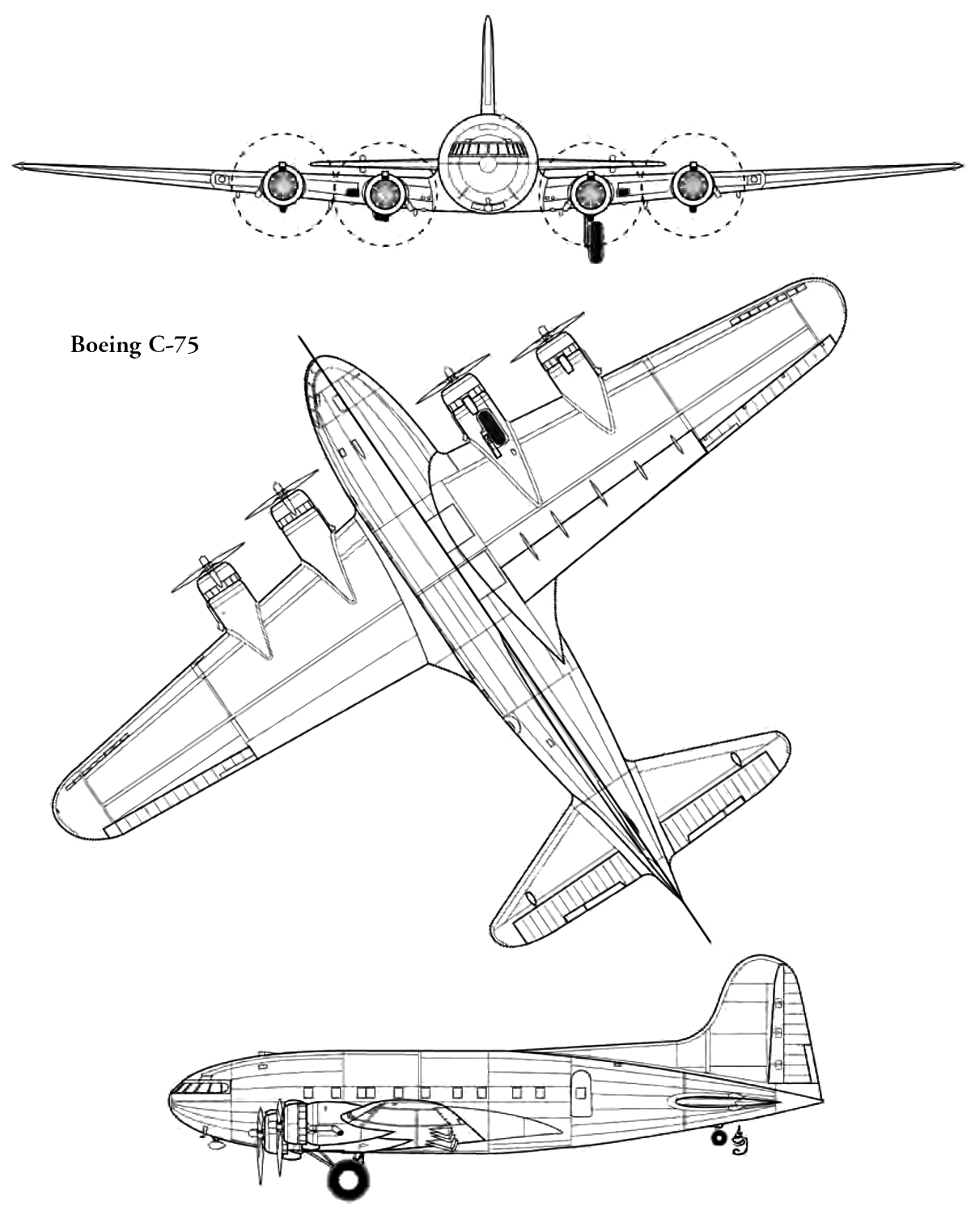 C-75 Stratoliner transport aircraft